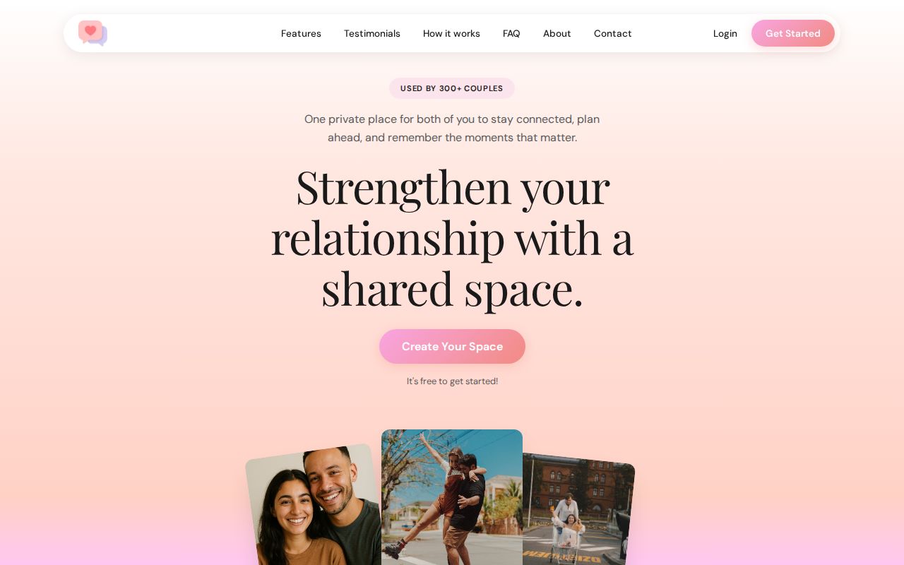 The Shared Space website